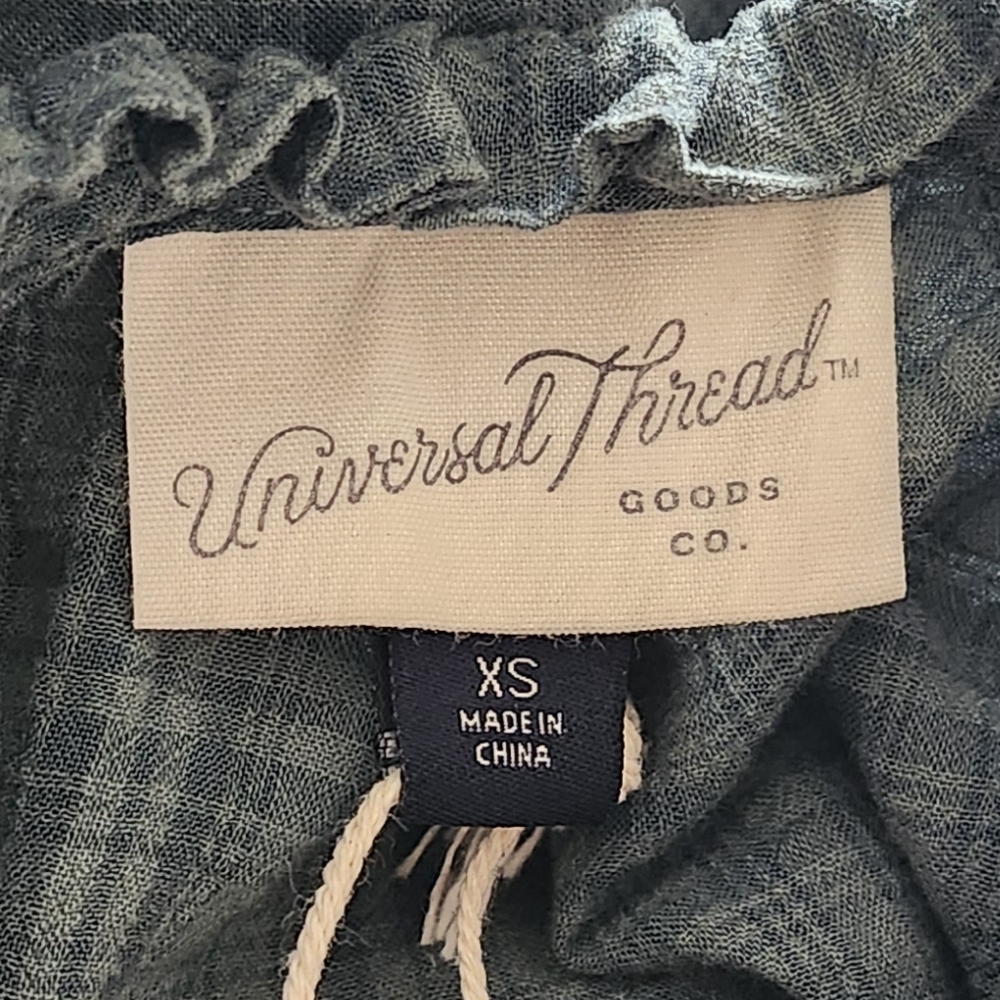 UNIVERSAL THREAD Plaid Ruffle Top - Picture 5 of 8